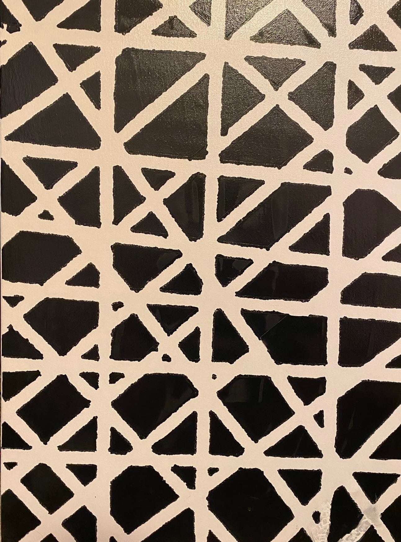16 x 20 Abstract Black and White