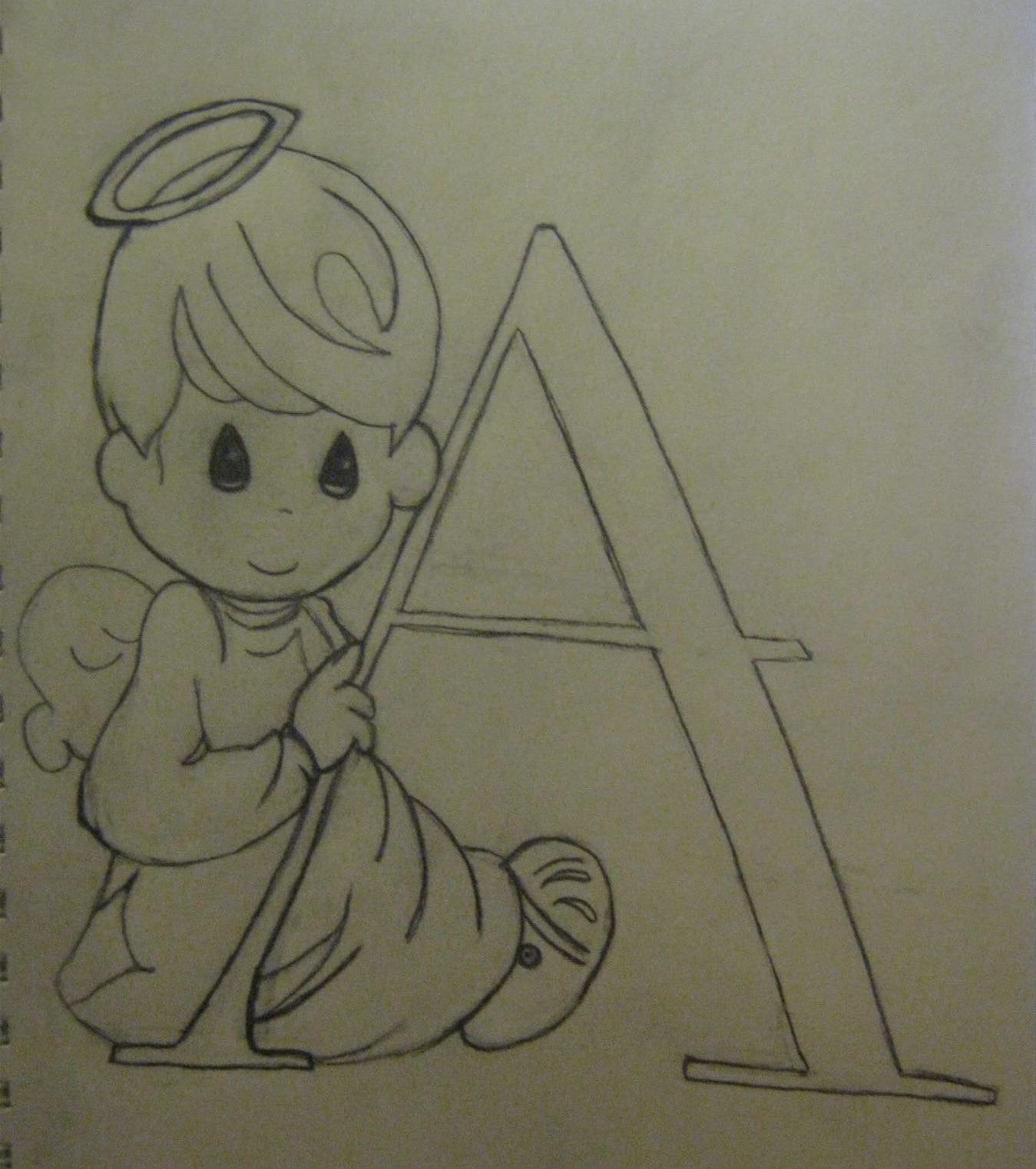 Inspired Precious Moment "A"
