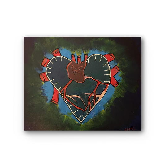 Heart beat Premium Stretched Canvas