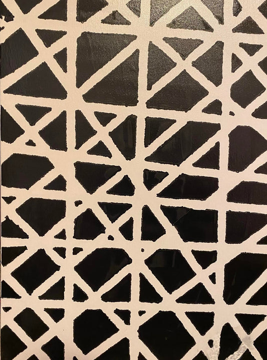 16 x 20 Abstract Black and White