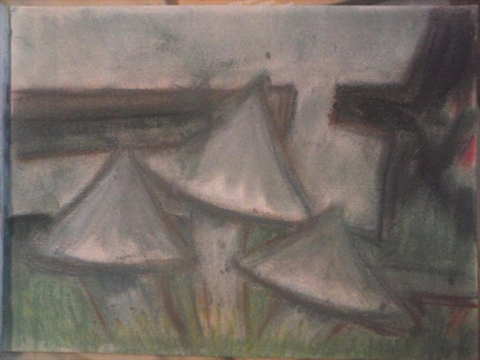 Blue Mushrooms