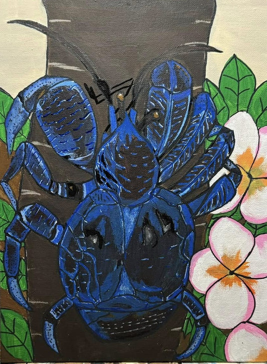 14 x 11 - Ayuyu’n tåtålo’ puenge (Midnight Coconut Crab)