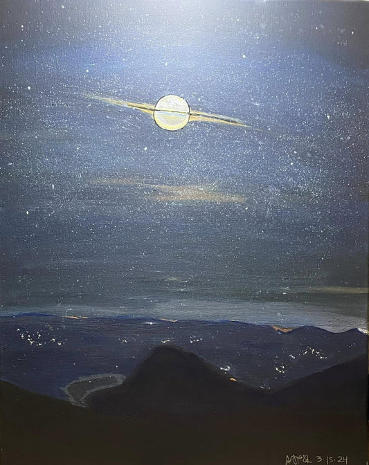 16 x 20 - Canvas - Saturn Moonlight