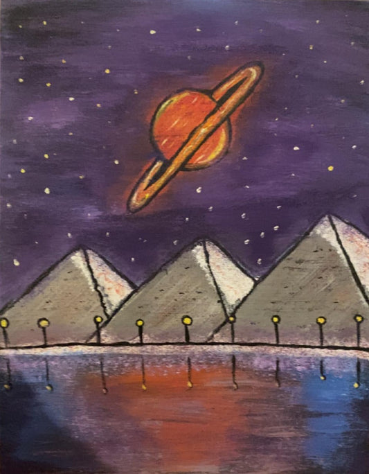 16 x 20 Purple Galaxy