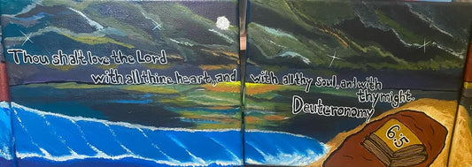 8 x 40 - (4) 8x10 Canvas - Deuteronomy 6:5