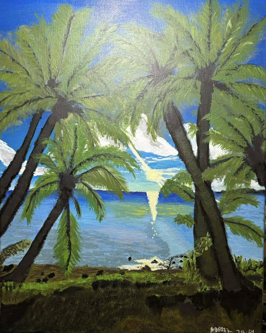 16 x 20 - Canvas - Cha’lan para I tasi (Road to the Beach)