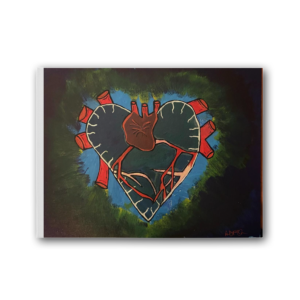 Heart beat Premium Stretched Canvas