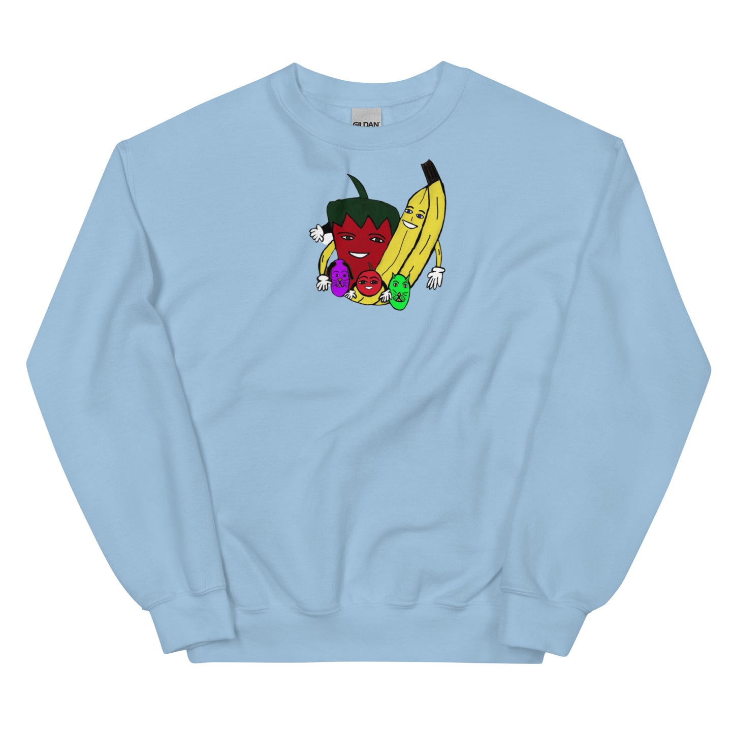 The Fruit Family Adult Unisex Crew Neck Sweatshirt