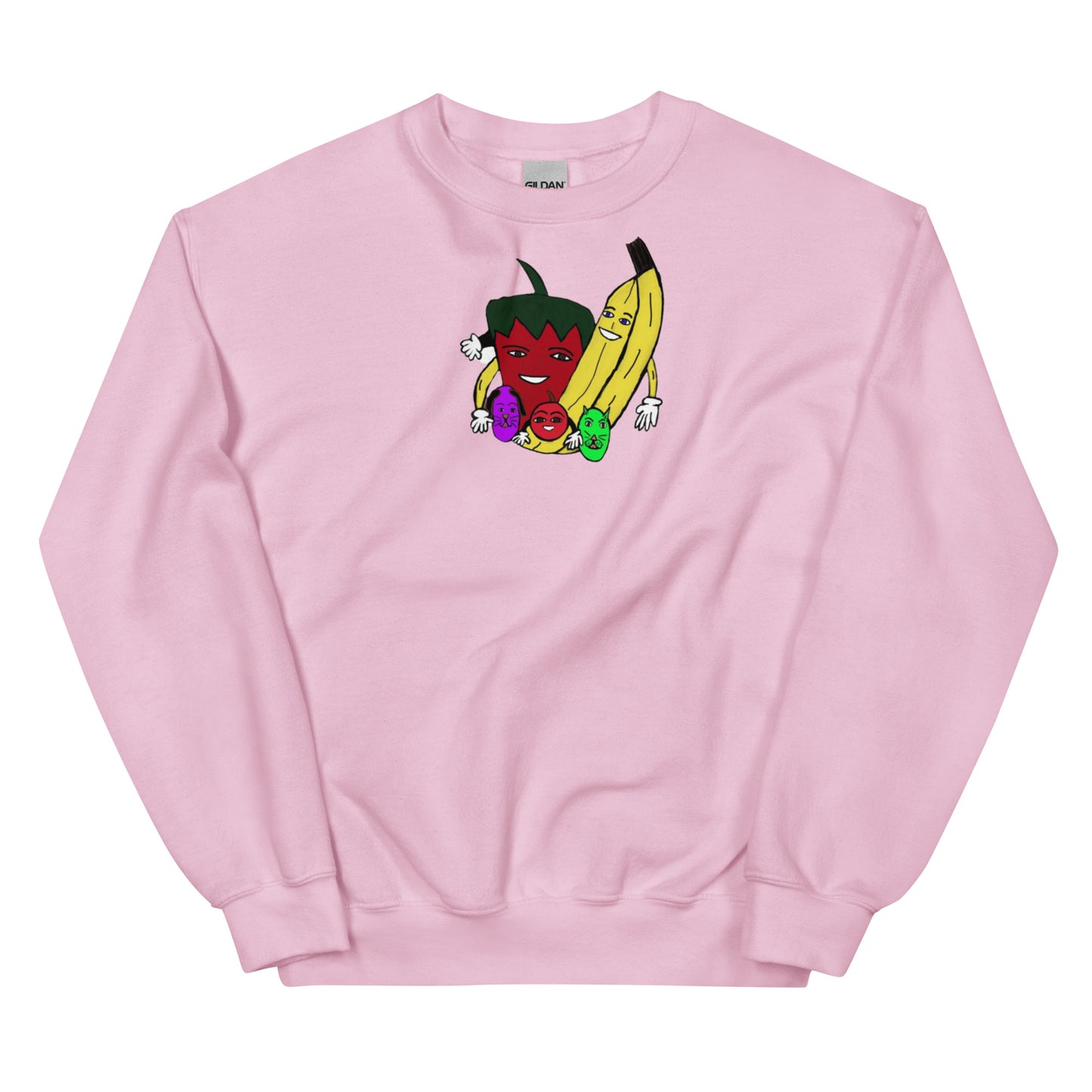 The Fruit Family Adult Unisex Crew Neck Sweatshirt