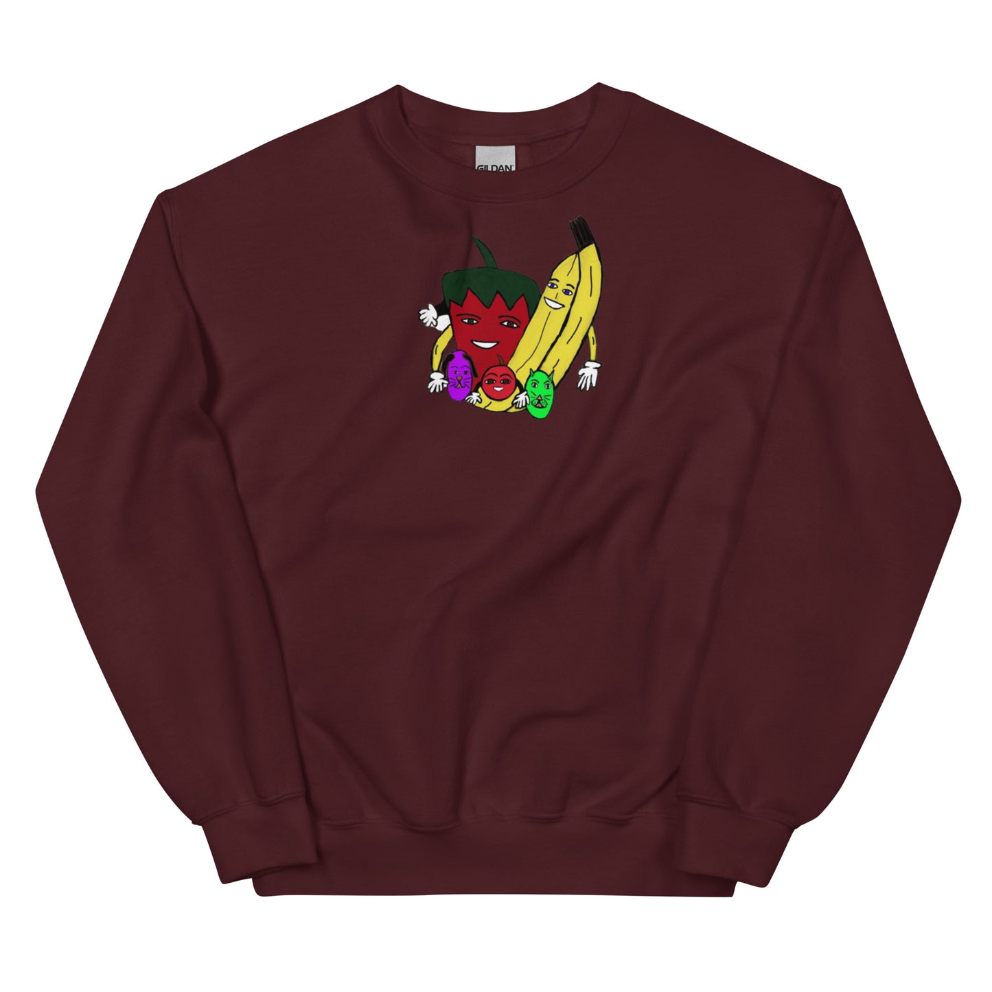 The Fruit Family Adult Unisex Crew Neck Sweatshirt