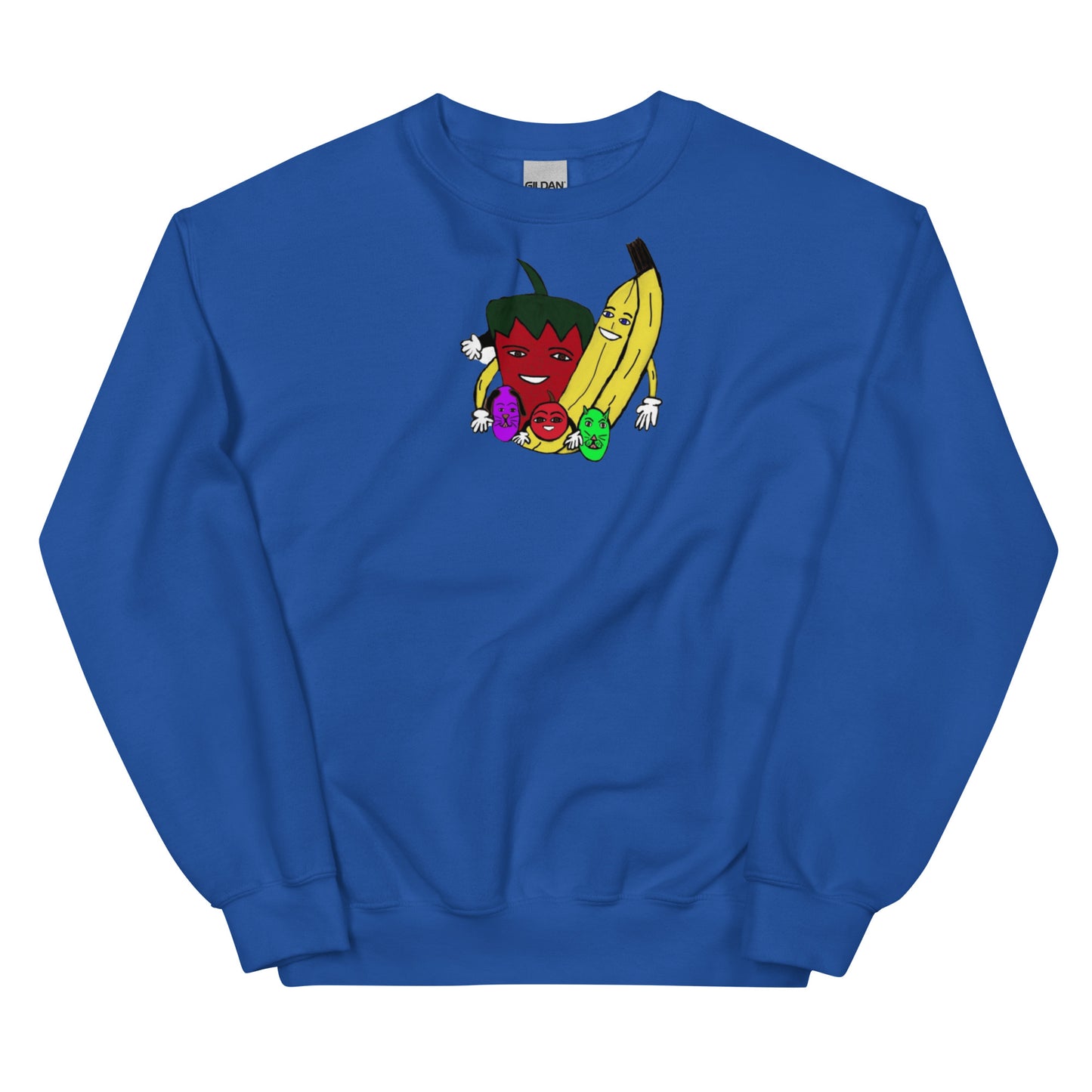 The Fruit Family Adult Unisex Crew Neck Sweatshirt