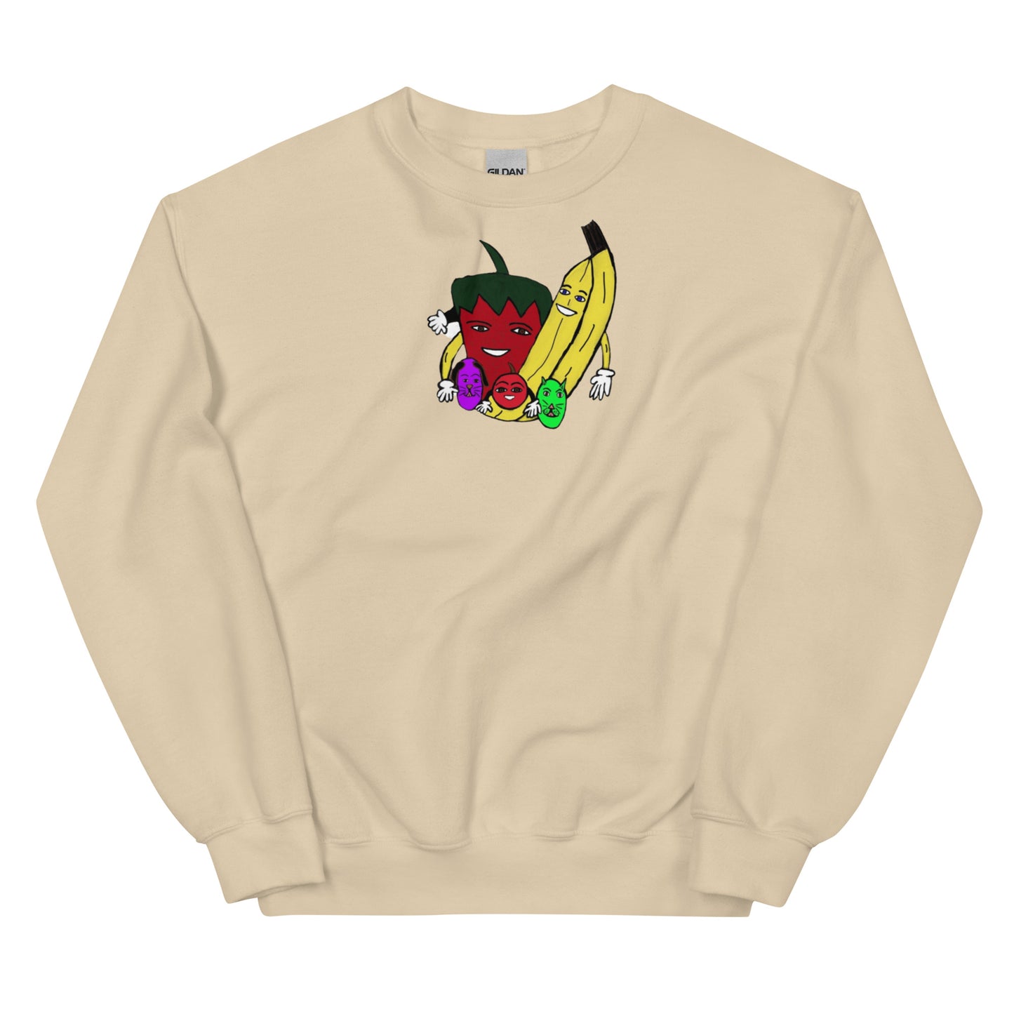 The Fruit Family Adult Unisex Crew Neck Sweatshirt