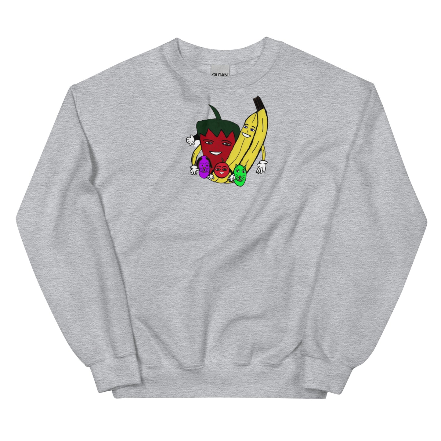 The Fruit Family Adult Unisex Crew Neck Sweatshirt