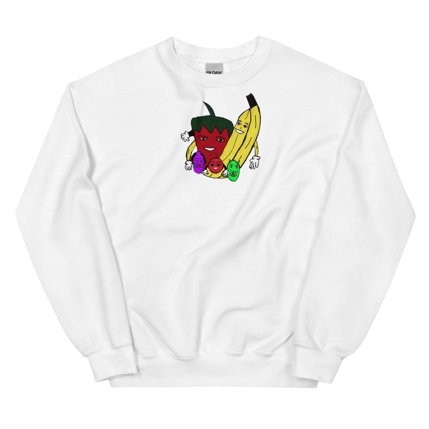 The Fruit Family Adult Unisex Crew Neck Sweatshirt