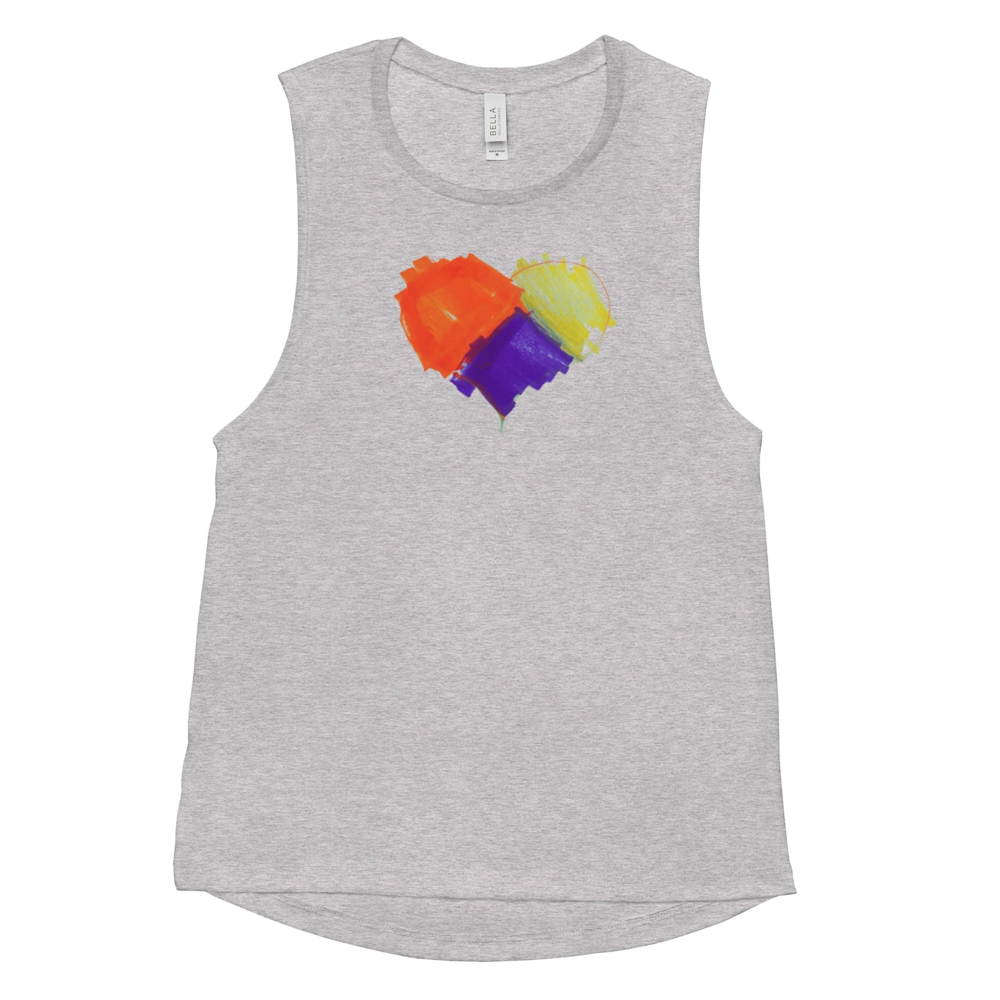 Blue Heart Adult Ladies’ Muscle Tank