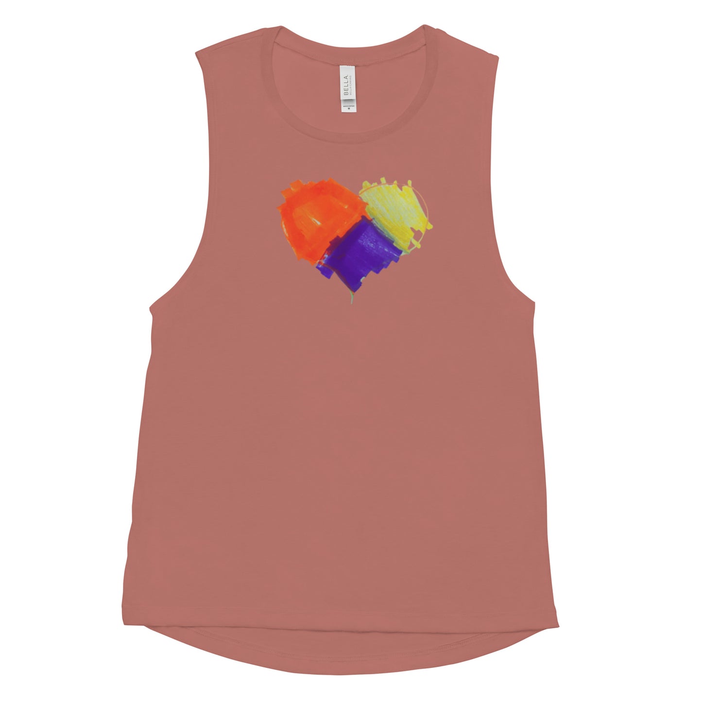 Blue Heart Adult Ladies’ Muscle Tank