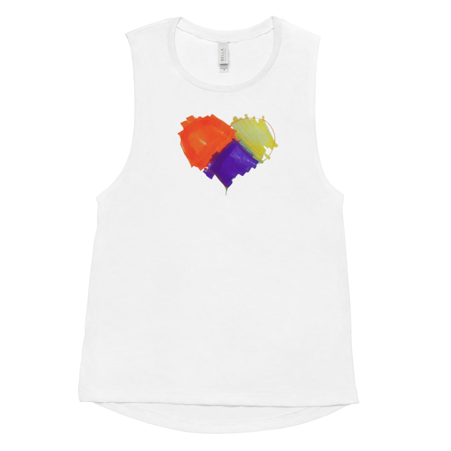 Blue Heart Adult Ladies’ Muscle Tank