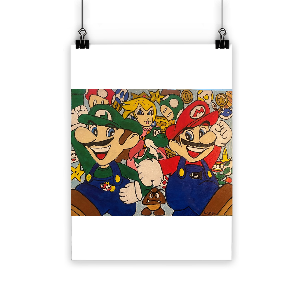 Inspired Mario Bros Classic Poster