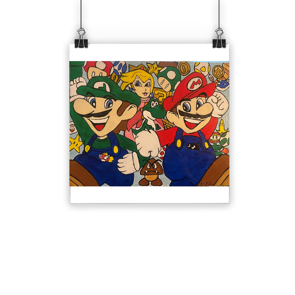 Inspired Mario Bros Classic Poster