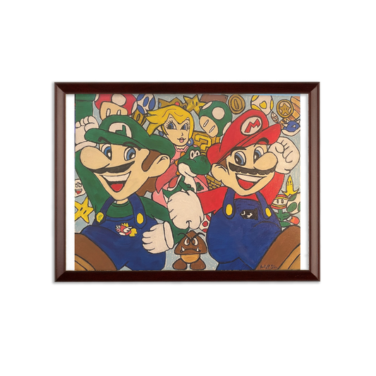 Inspired Mario Bros Sublimation Wall Plaque